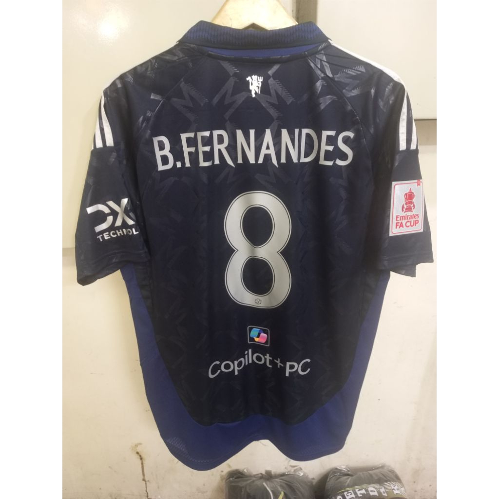 Official emyu away 24-25 full set edisi juara fa 13 smlxl aja nameset b.fernandes