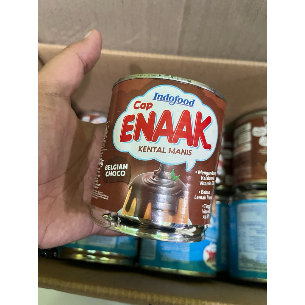 

Susu enak kemasan kaleng rasa coklat