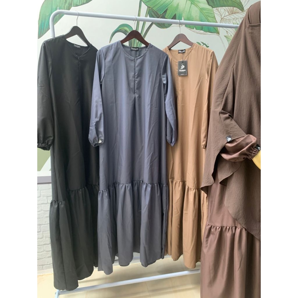 gamis abaya toyobo polos nyaman