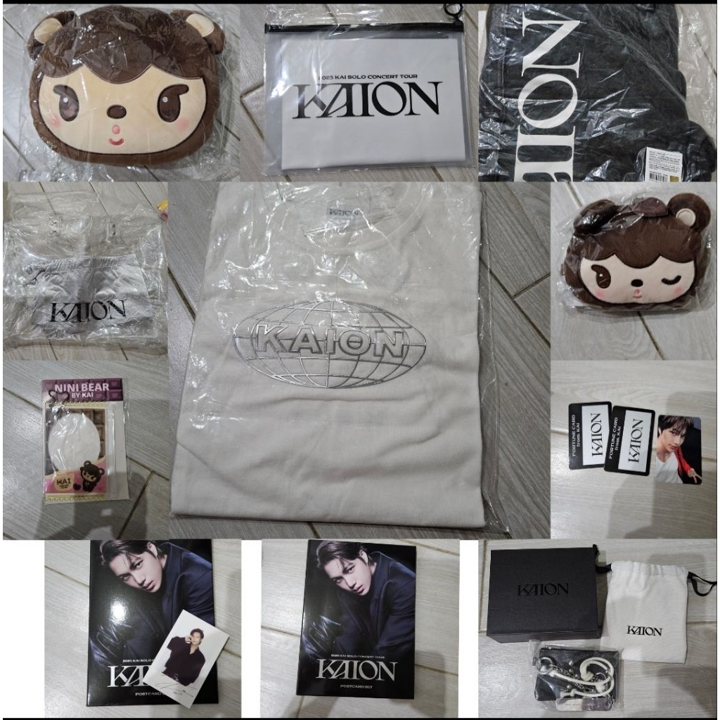 exo kaion kai jongin md merch no pc official slogan pants t shirt bag wallet keyring pouch nini bear