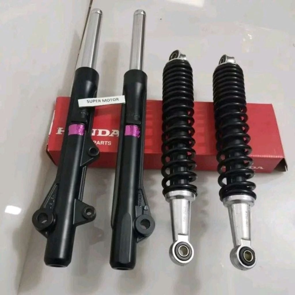 shock depan belakang supra x 125 kharisma supra x 125 KPH komplit