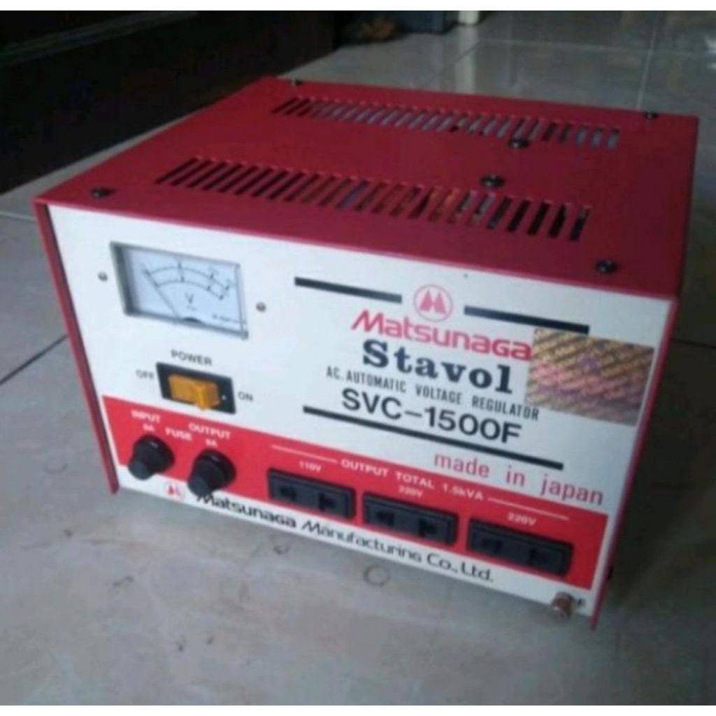 Stabilizer 1500W Stavolt Matsunaga SVC-1500F original Japan