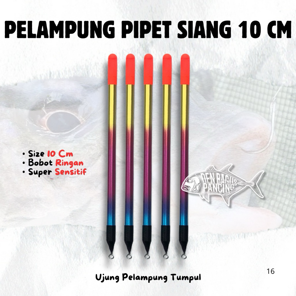 Pelampung Pancing Pipet Sedotan 10 Cm Super Sensitif Ikan Lele Mas Nila Bawal Gurami