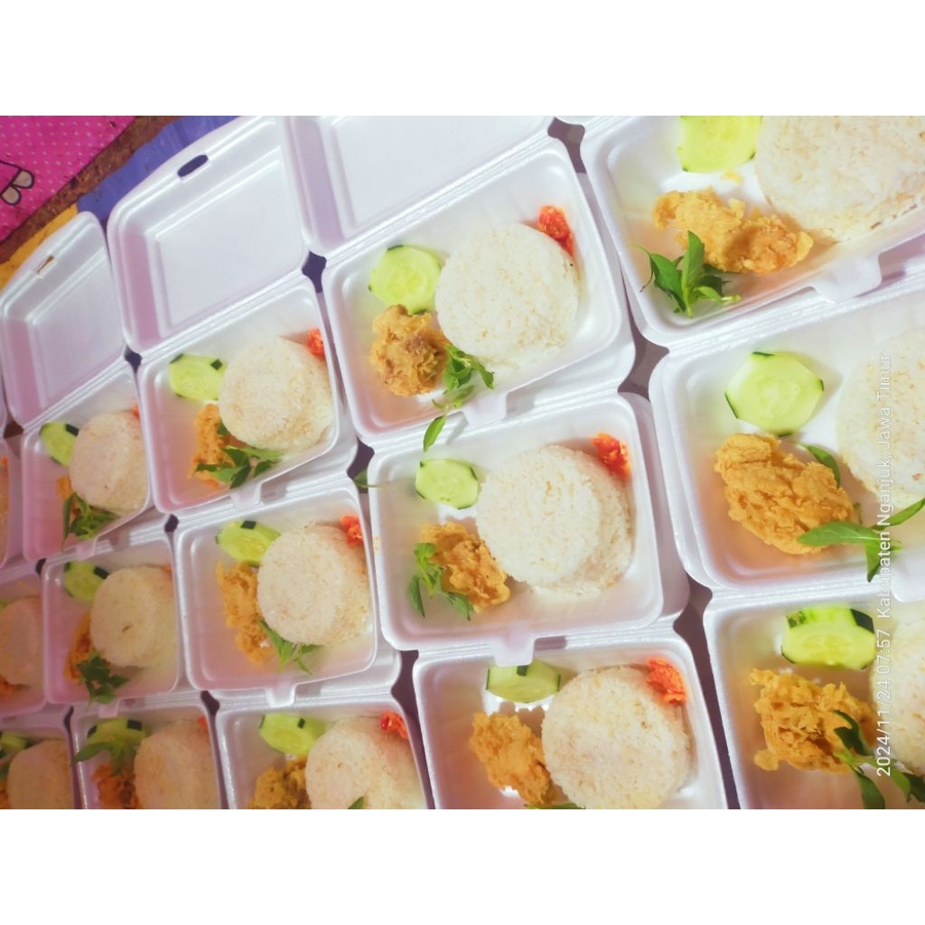 

Paket 10pack nasi geprek mini