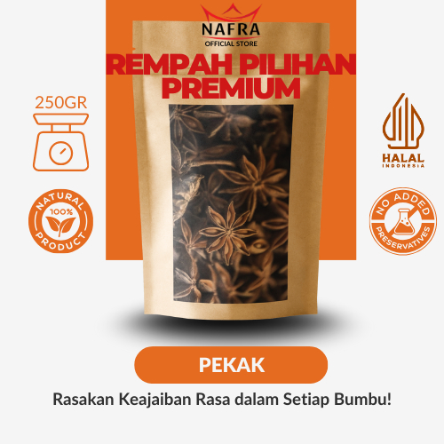 

Bumbu Nafra Pekak - Bunga Lawang Rempah Utuh, Aroma Wangi Kuat