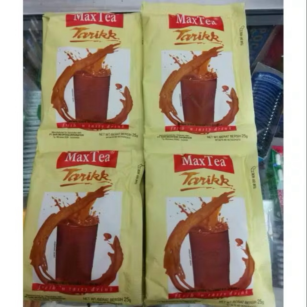 

MAX TEA TEH TARIK 25gr/SACHET / RENCENG ISI 10 PCS