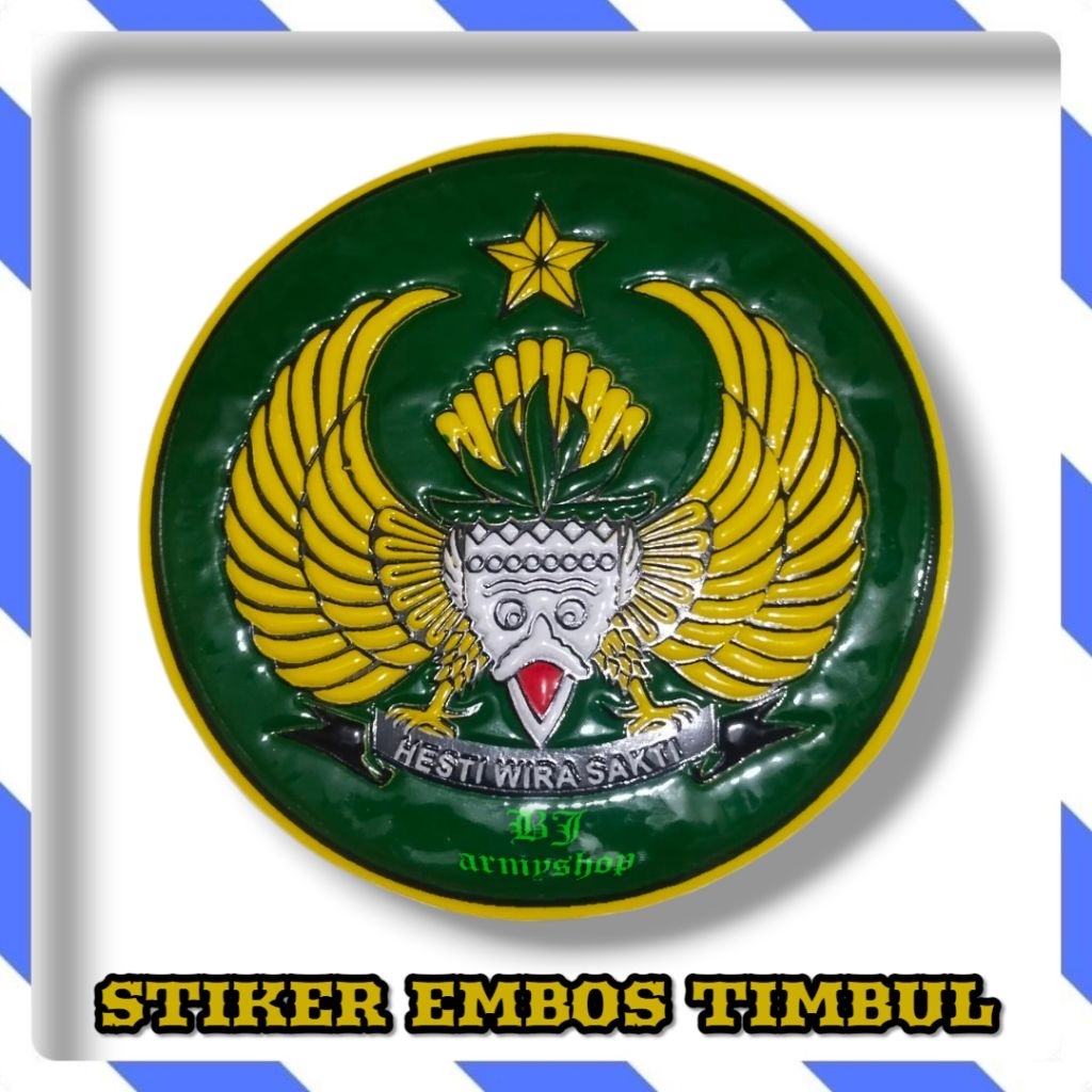 

stiker embos timbul kesehatan tni ad