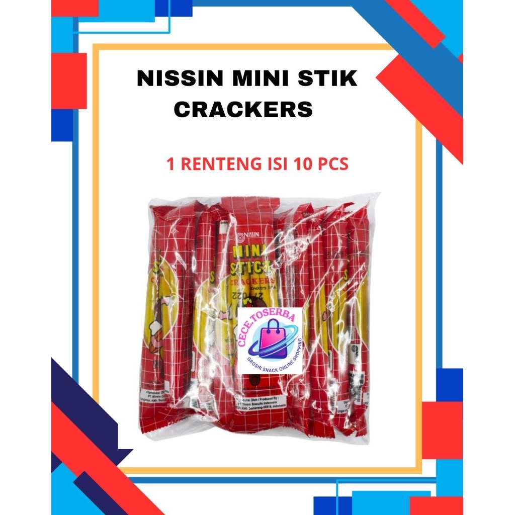 

NISSIN MINI STICK CRACKERS 25 Gr x 10 pcs
