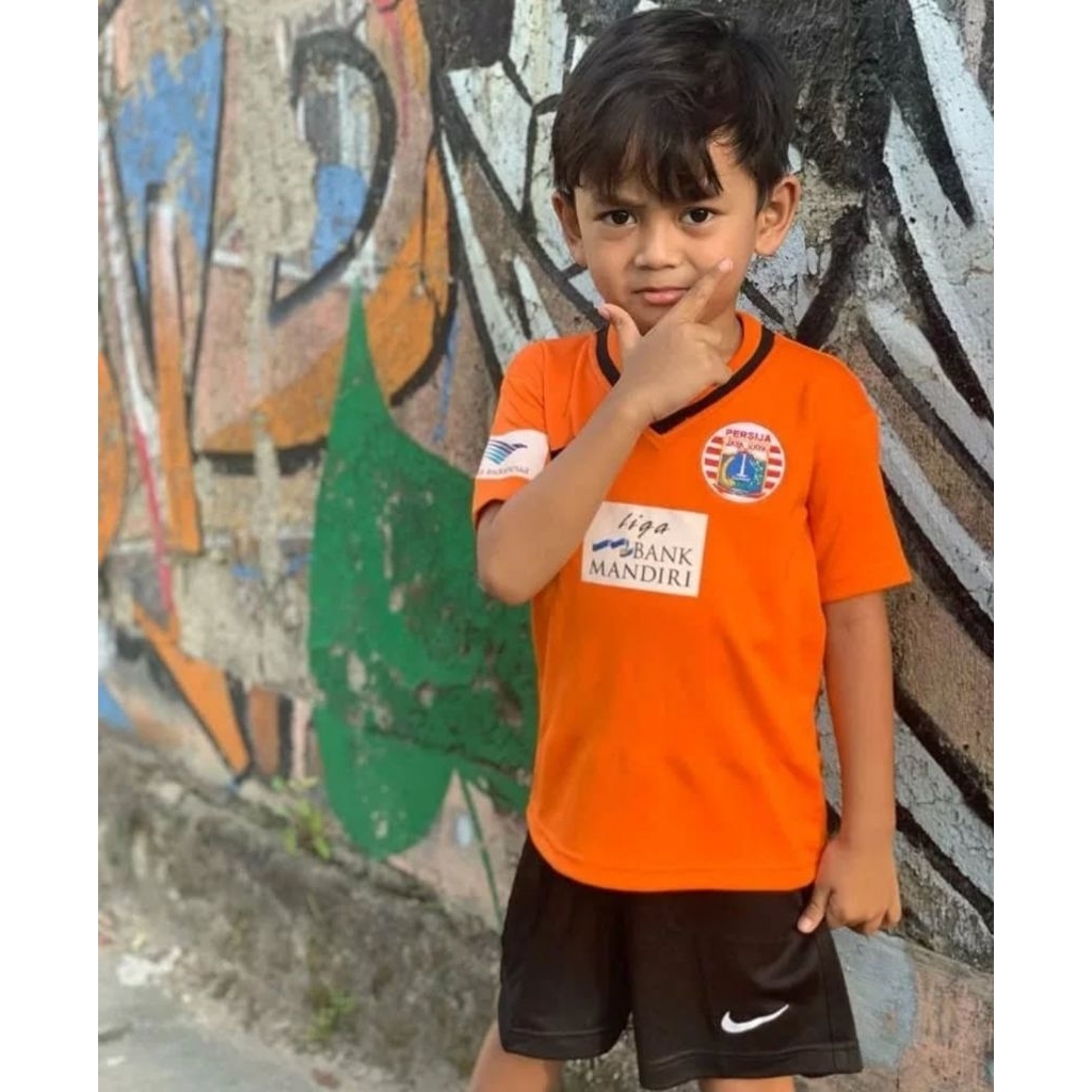 Jersey reproduksi persija anak anak setelan home 2001