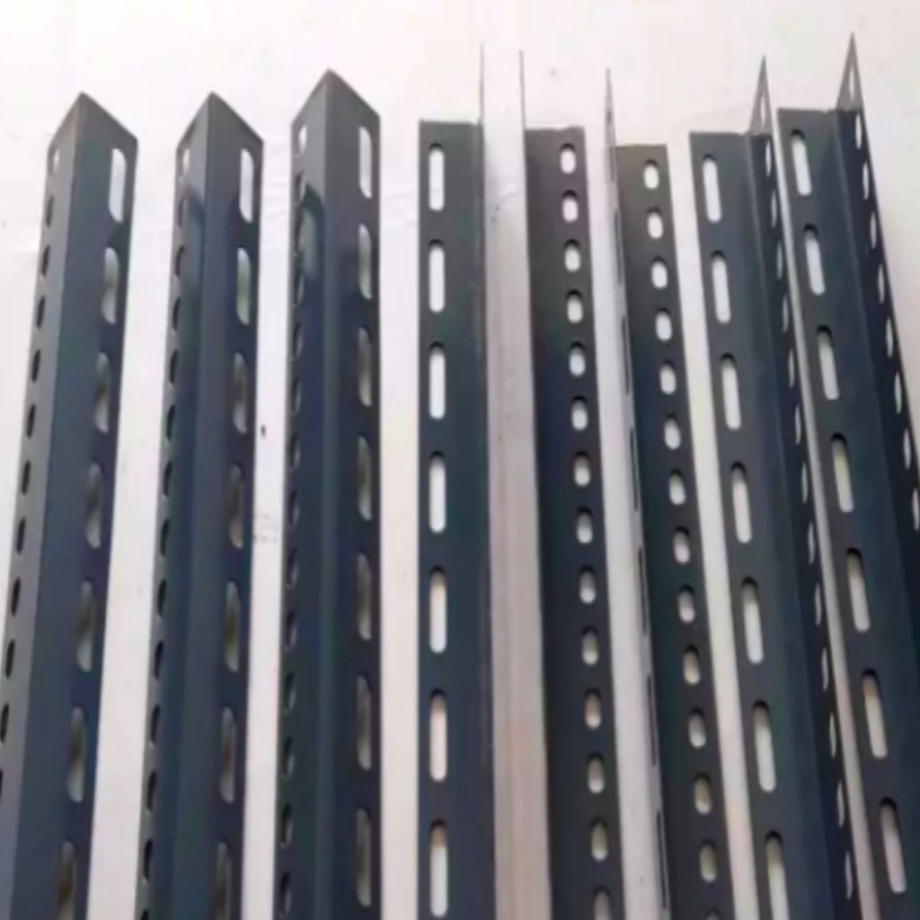 Besi siku lubang 36x36 buat rak susun