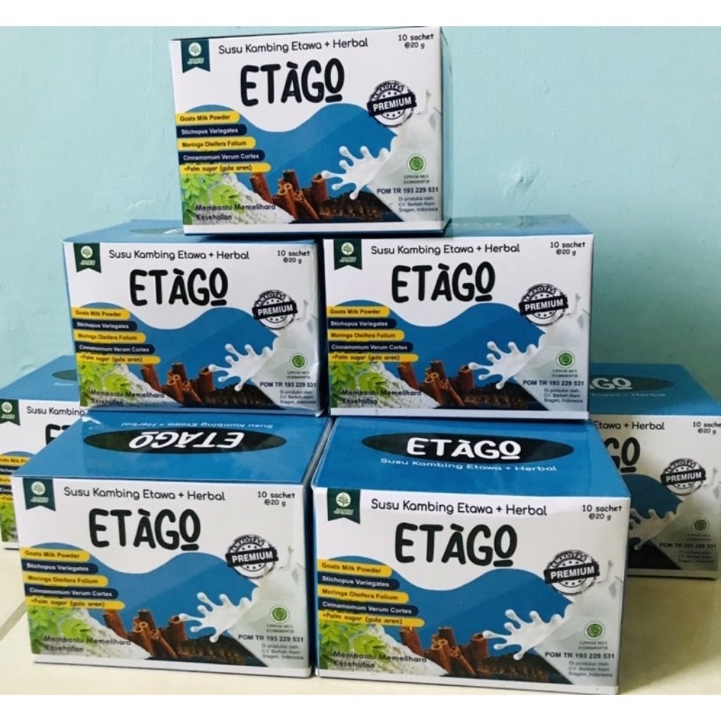 

etago susu kambing etawa + herbal isi 10 sachet