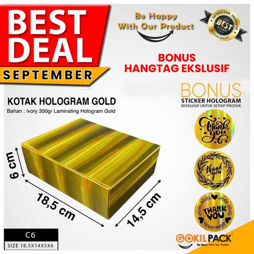 

Kotak Souvenir| Hadiah|Kado|Hologram|Packaging|Box|Dus|C6