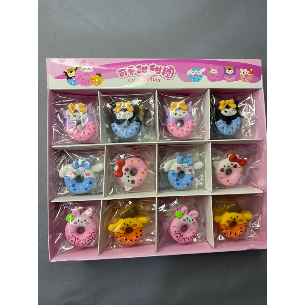 

5 pcs penghapus anak karakter lucu/unik/ random/hewan/buah/kartun mini