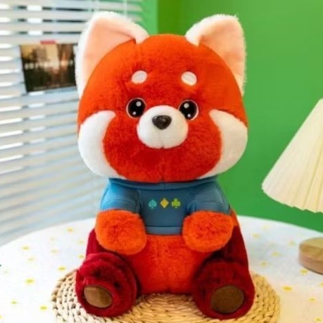 Boneka Turning Red Kaos 35cm Boneka Panda Bamboo kado hadiah anak