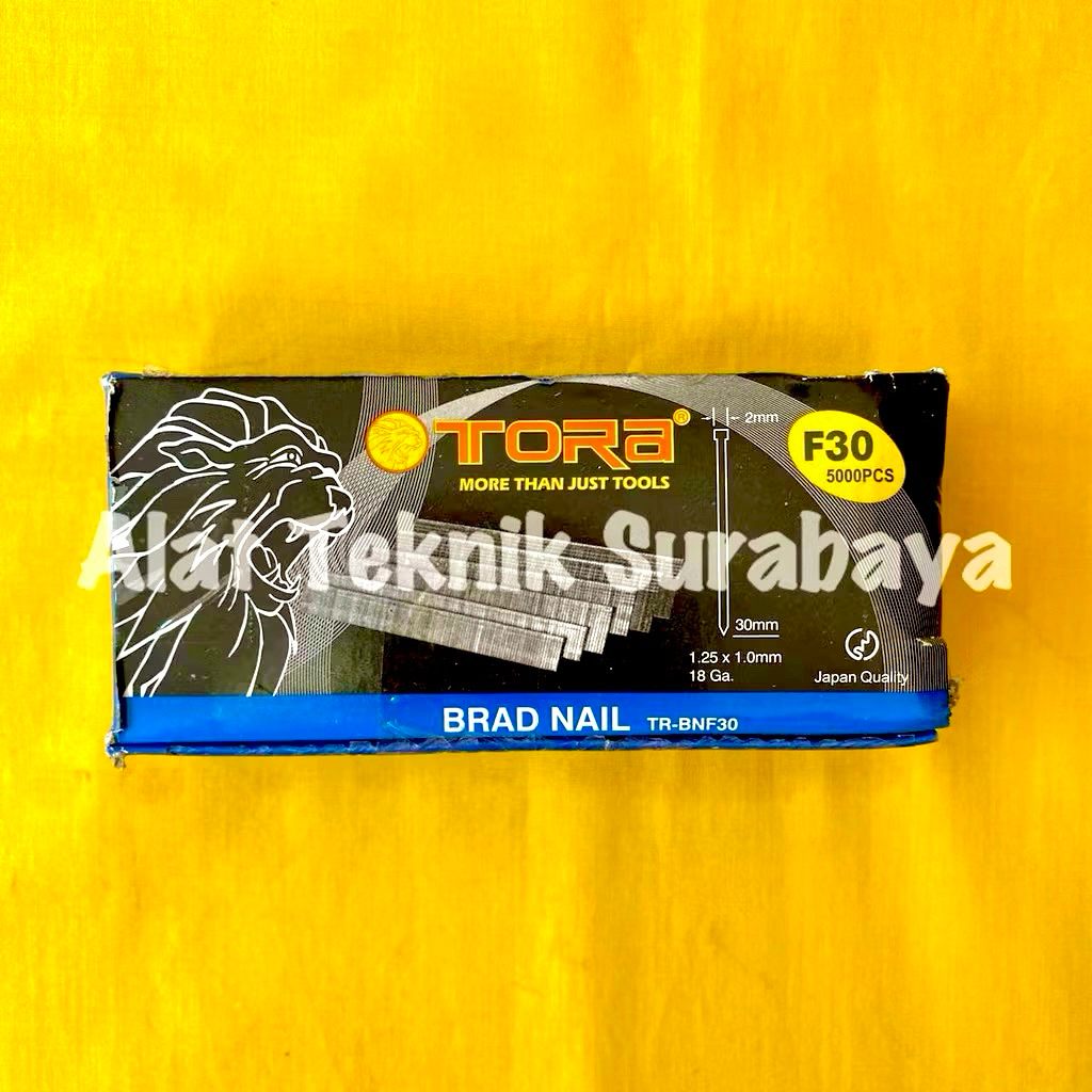 

ISI AIR NAILER TORA F 15 20 25 30 / F15 F20 F25 F30 REFILL STAPLER BRAD NAIL STAPLES TEMBAK 1 KOTAK 5000 PCS
