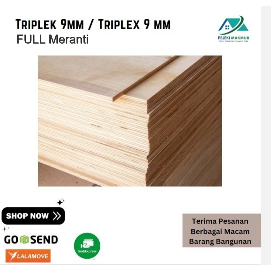 Triplek Meranti 9 mm Full SUPER / Triplex Meranti 18 mm Full SUPER