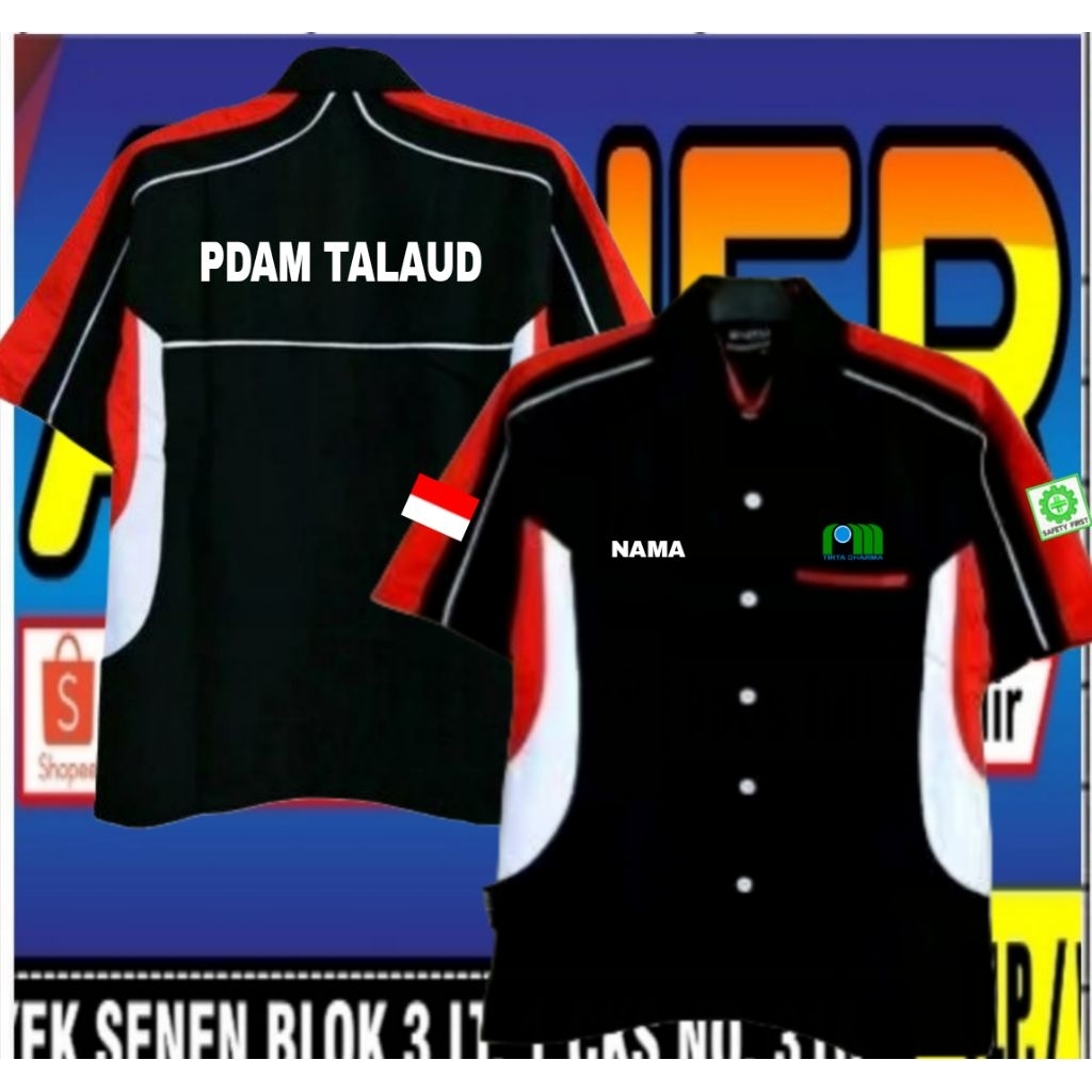 lengan pendek kemeja pdam baju PDAM seragam PDAM Pdh PDAM Pdl PDAM kemeja kerja PDAM baju kerja pdam