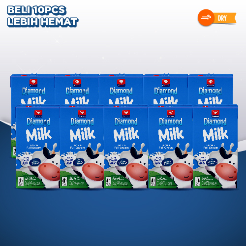 

DIAMOND MILK UHT FULL CREAM 125 ML BELI 10 PCS LEBIH HEMAT