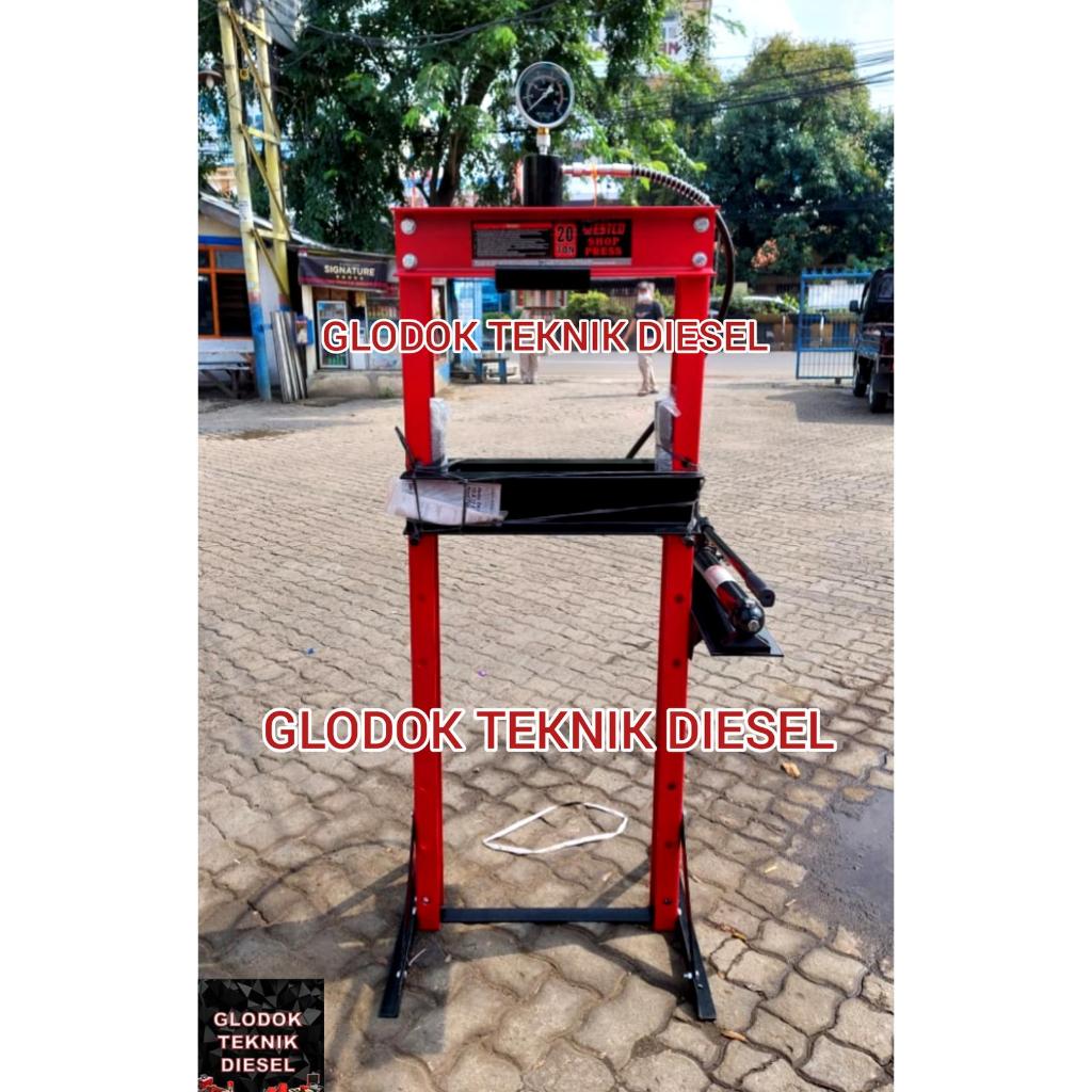 WESTCO HYDRAULIC SHOP PRESS 20 TON T-61220 TERBAIK