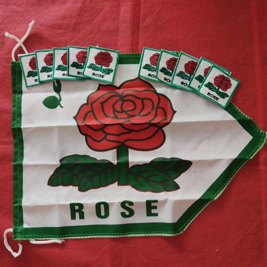Bet Regu ROSE -  Bet Tanda Regu Bunga Rose Bordir - Badge Regu Pramuka