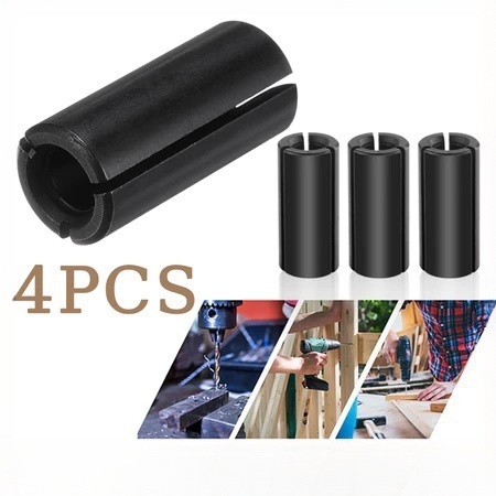 4pcs/Set Chuck Collet Sleeve 12,7mm Adapter Mesin Router Adapter Collet Adaptor Router Chuck Collet 