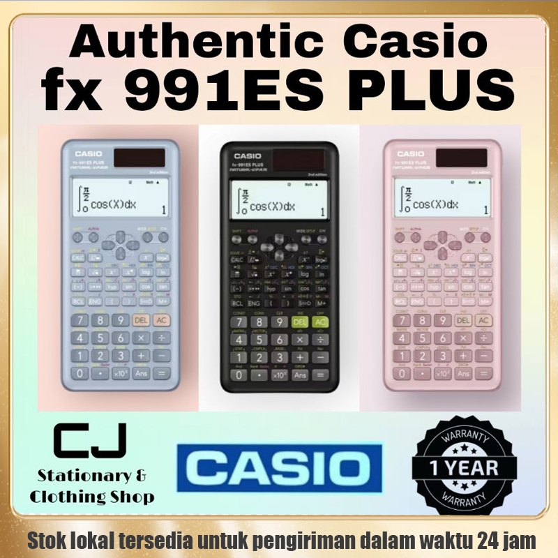 

【Pengiriman cepat】Kalkulator Ilmiah Casio FX-991ES-Plus 522 Fungsi Penggunaan Profesional oleh Siswa Kalkulator portabel surya generasi terbaru yang dapat diisi ulang