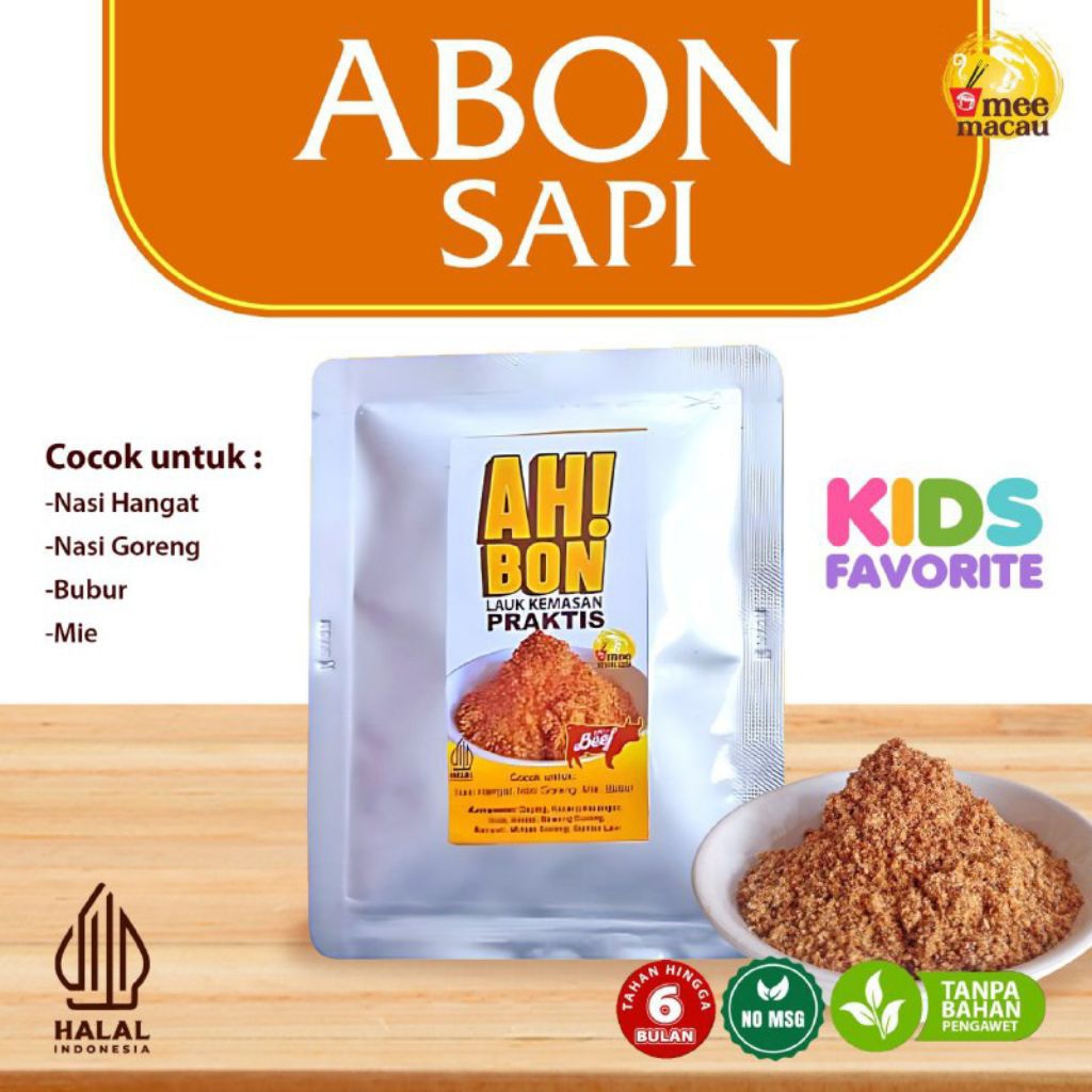 

Abon Daging Sapi Asli 25 gram Original Aman untuk anak-anak cocok untuk anak GTM-Ah!Bon Abon Kemasan Aluminium Halal Lauk Kemasan Praktis Kesukaan Anak MPASI Lezat Gurih 100%beef Halal Abon Anak Abon MPASI