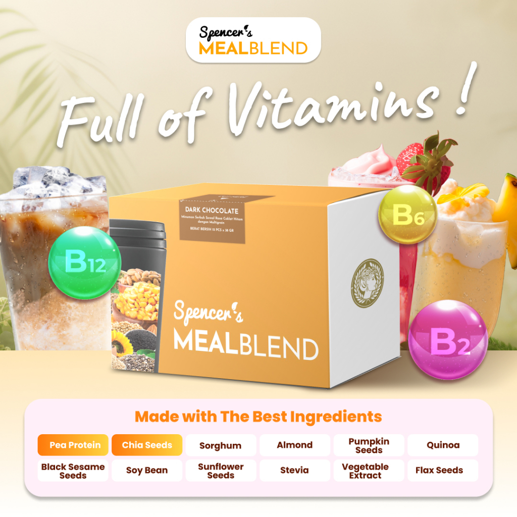 

Spencer's MealBlend - Meal Replacement 13 Rasa Lezat Kenyang dan Bantu Asupan Nutrisi
