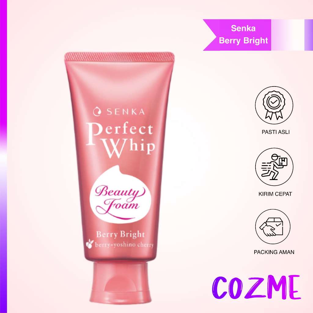 SENKA Perfect Whip Beauty Foam Berry Bright 100gr