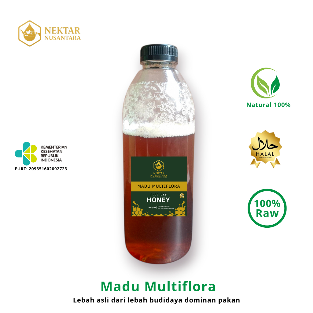 

Madu Murni Asli Multiflora 100% Alami Tanpa Campuran – Madu Nektar Nusantara Original