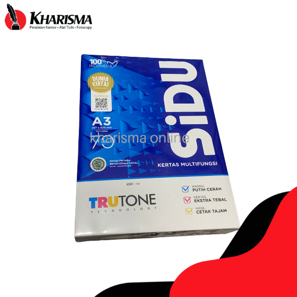 

Kertas HVS SIDU A3 70 GSM / SINAR DUNIA