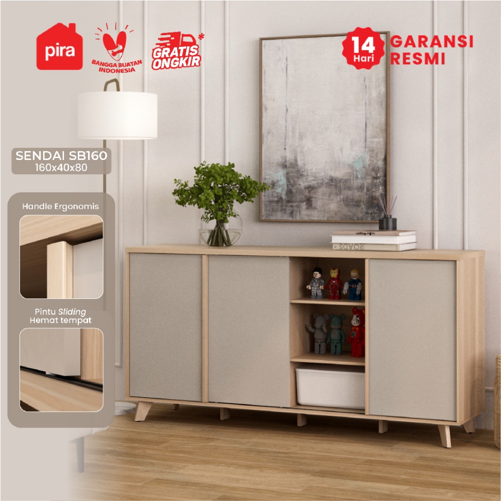 PIRA METROPOLIS - SENDAI SB160 Bufet / Kabinet Dapur Sideboard