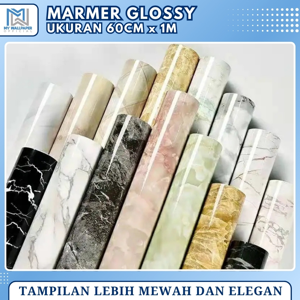 Stiker Meja Wallpaper Marmer Sticker Marmer Walpaper Motif Marmer Sticker Kompor Wallpaper Marble