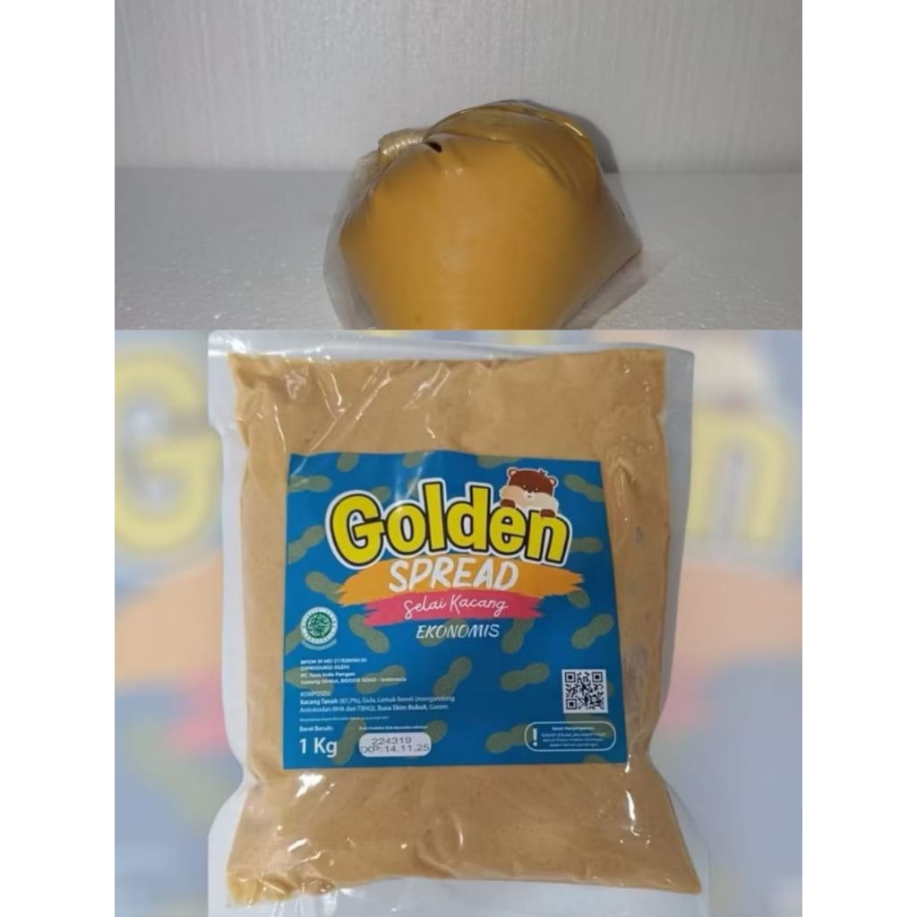

SELAI KACANG SPREAD EKONOMISp GOLDEN SPREAD REPACK 200 GRAN EXP TERUPDATE HALAL