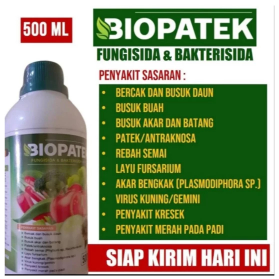 BIOPATEK Obat Bercak Daun dan Busuk Buah / Biopatek Fungisida