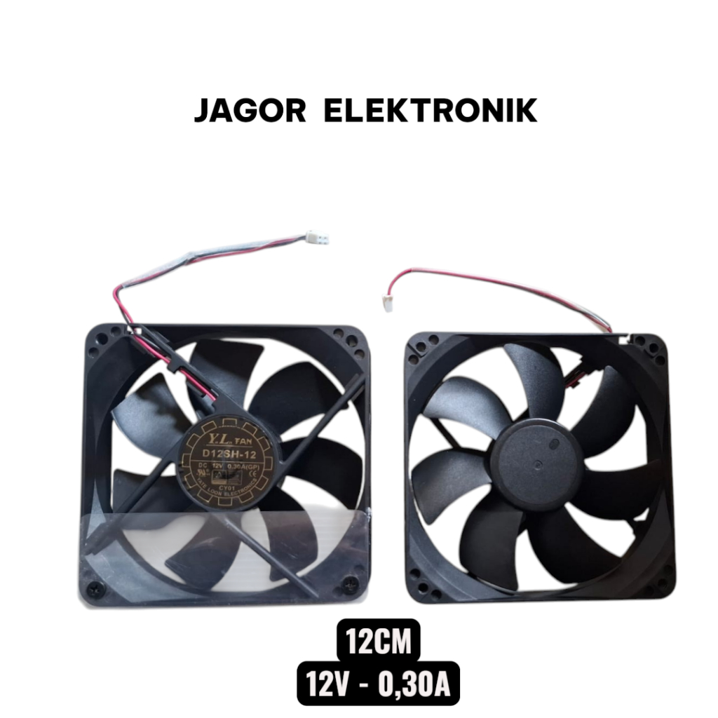 Kipas Fan DC 12V-0.30A 12CM