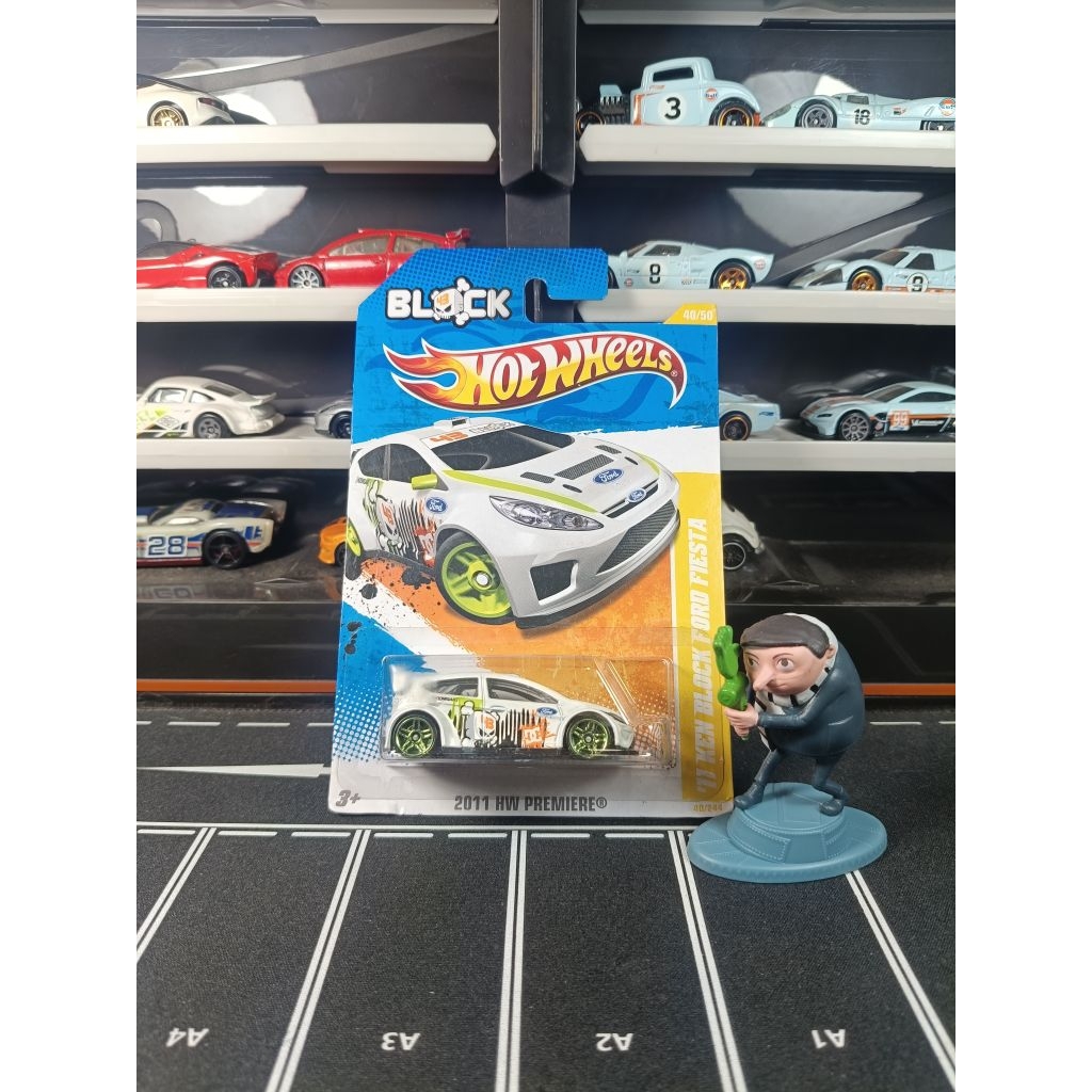 hot wheels ford fiesta ken block putih