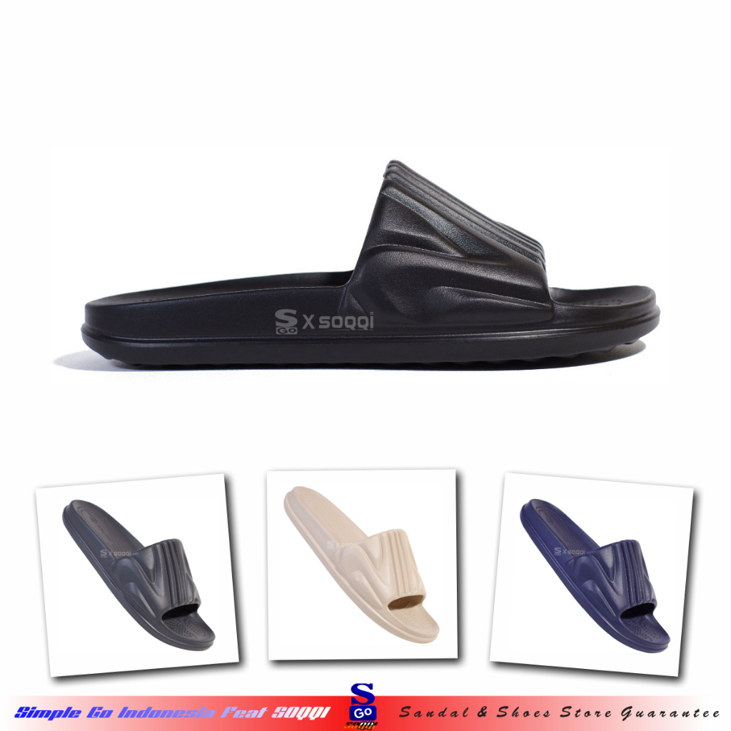 Barnett Zara Sandal Slop Pria Ringan Original Sendal Selop Cowok Kekinian 40-43