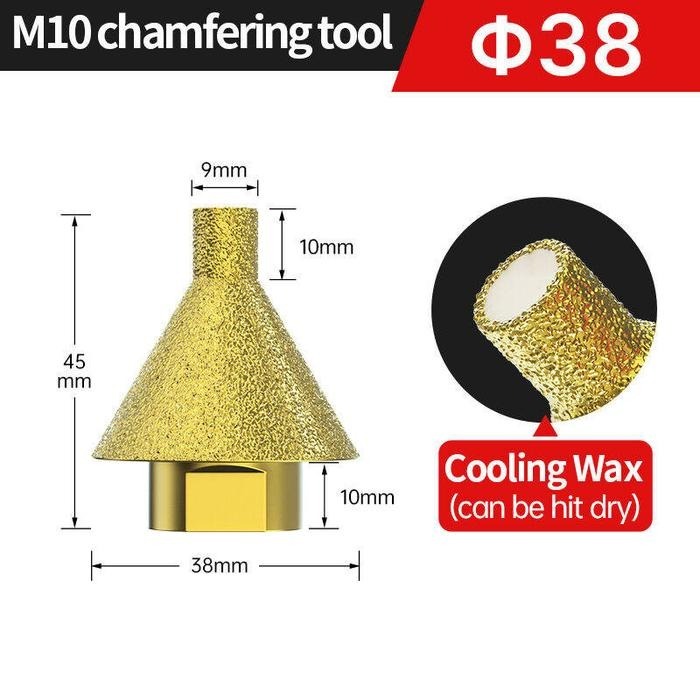 MATA BOR COUNTERSINK CHAMFER GRANIT DIAMOND MATA BOR GERINDA PELUBANG GRANIT KERAMIK 38MM 50MM