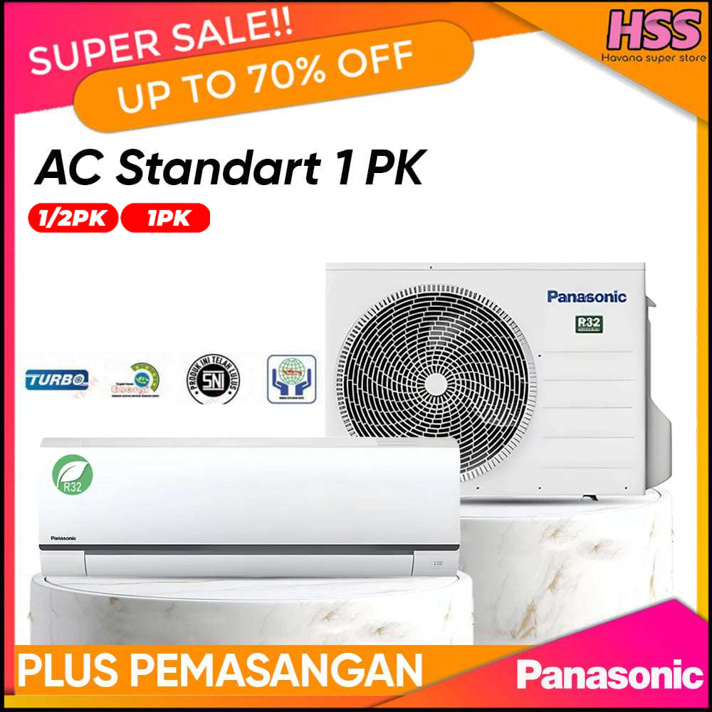 AC PANASONIC 1/2 PK/AC PANASONIC 1 PK CS-ZN9YKP R32 + PEMASANGAN ZN SERIES