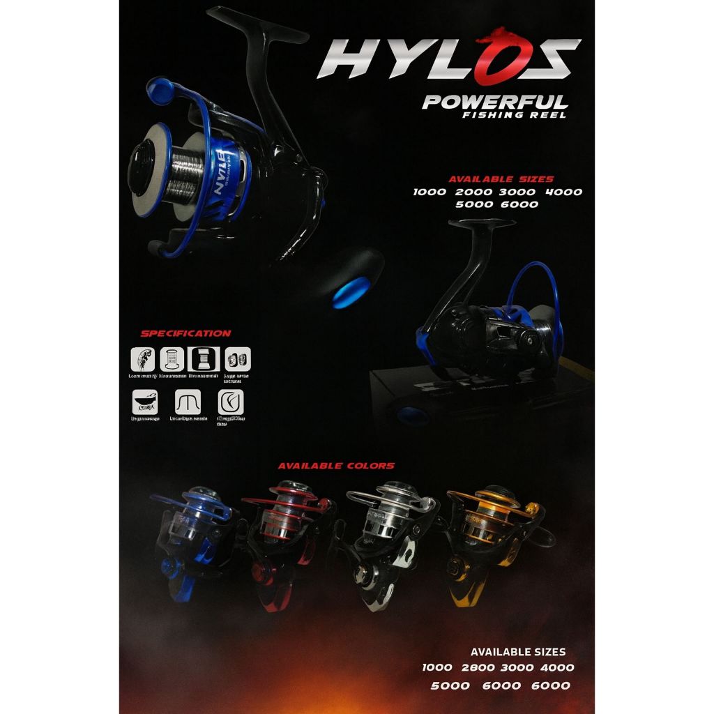 Reel UTECATE HYLOS 8 Ball Bearings One Way