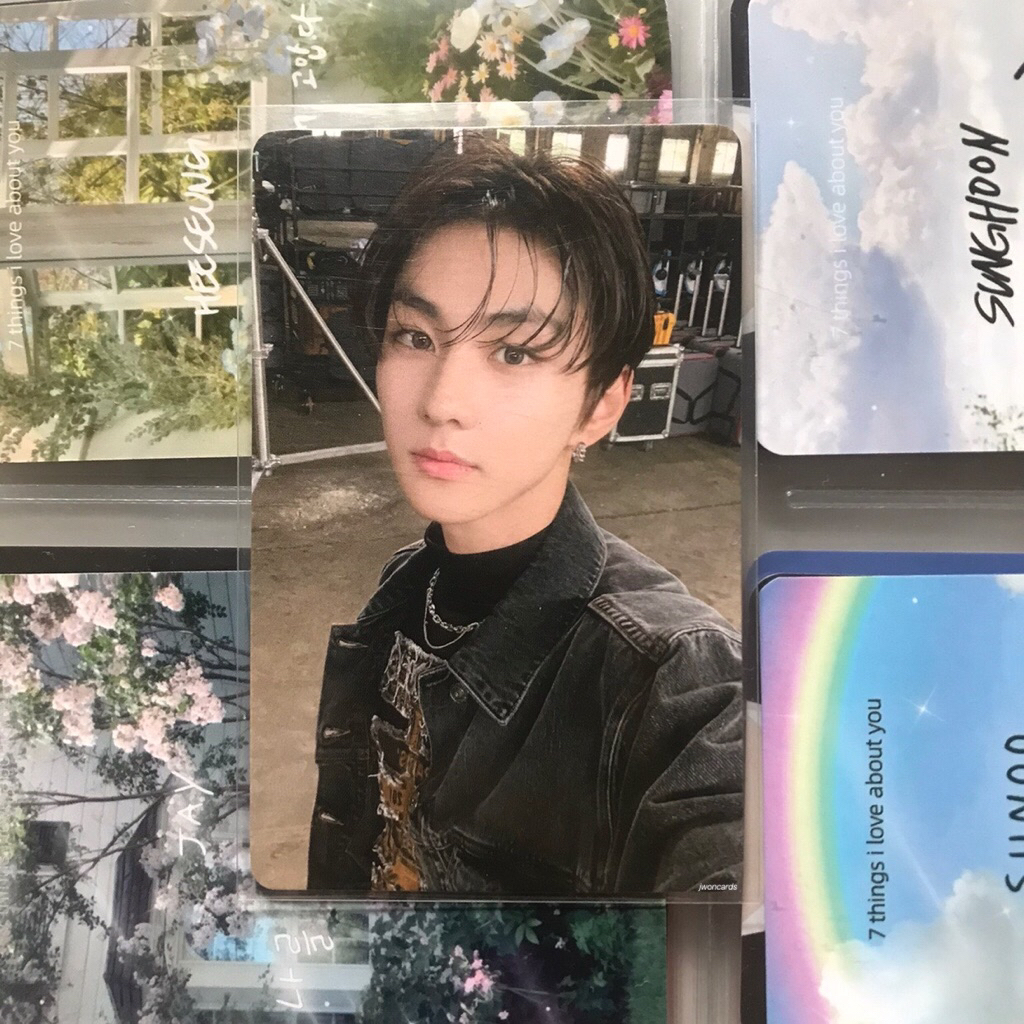 photocard official enhypen jungwon yizhiyu r2 orange blood yzy vce