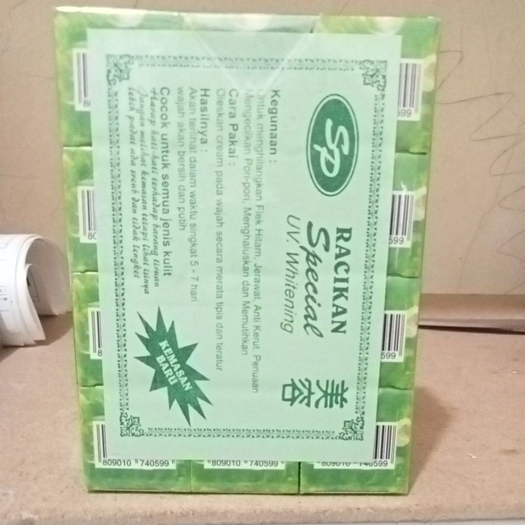 3pis cream sp ijo super spesial UV whitening siang malam