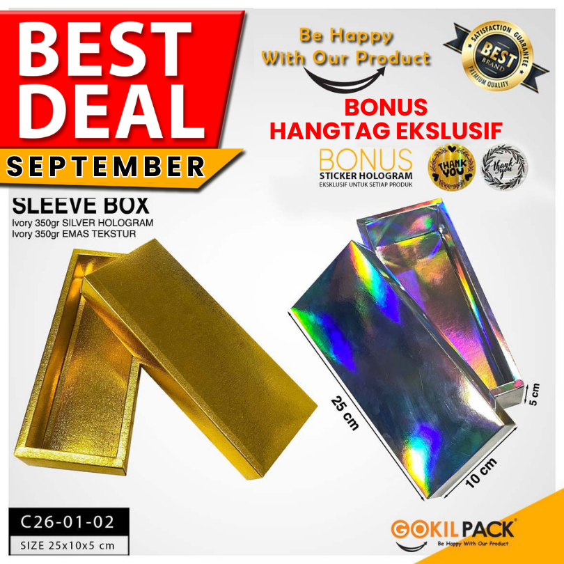 

Kotak Souvenir|Hologram|Kado|Packaging|Dus|Box|Gift|25x10x5|C26