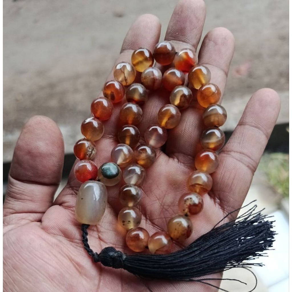 Tasbih Batu Yaman Madu 33 Butir