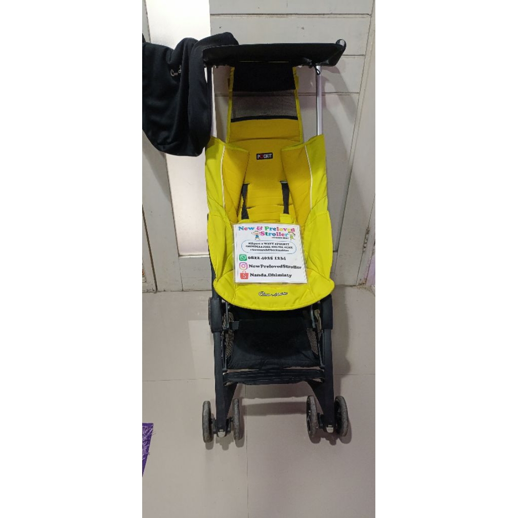 stroller pockit gen 5 merah hitam