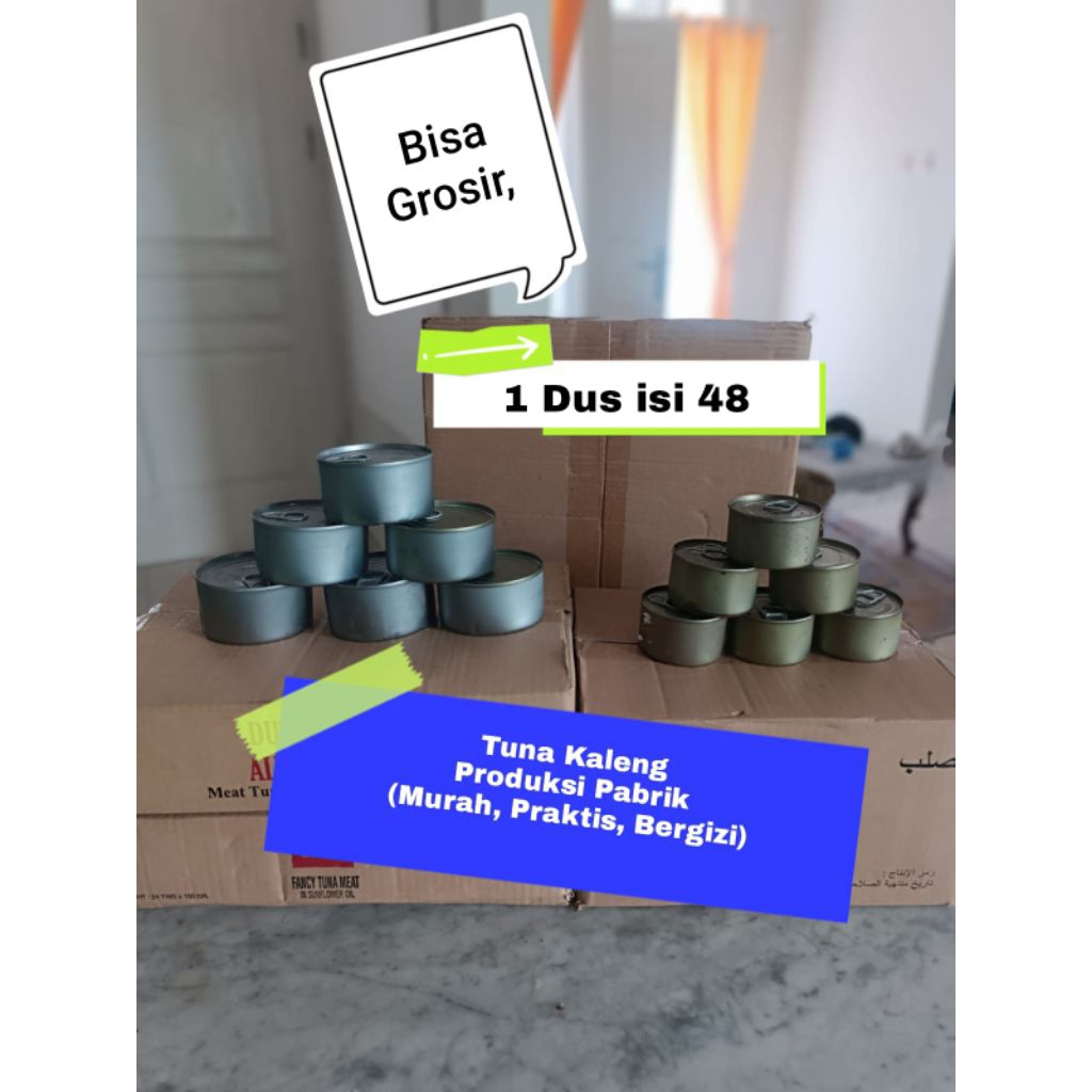 

Ikan Tuna Kaleng SFO (hanya penyok kecil kualitas isi sama sperti kualitas export) 1 Box Isi 48 Kaleng kemasan 80g – TunaMart | Hemat, Segar & Bergizi