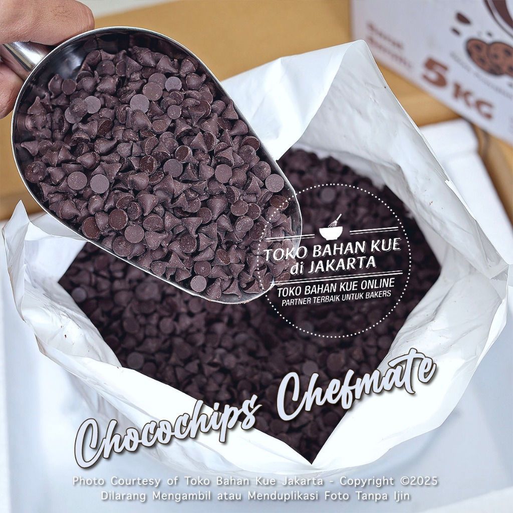 

Chefmate Chip Dark 250gr Chocochip Chocolate Compound Coklat Chips Cokelat Murah Enak