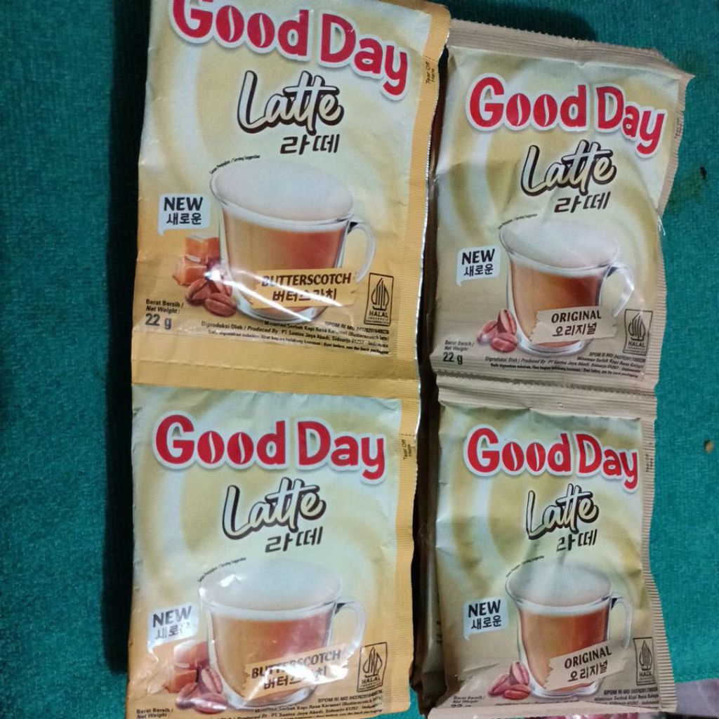 

GOOD Day Korean Latte Butterscoth dan Original
