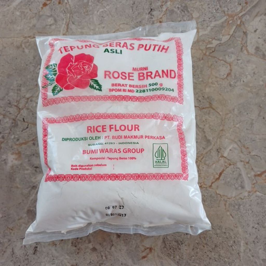 

Tepung beras putih ROSE BRAND - 500 GRM